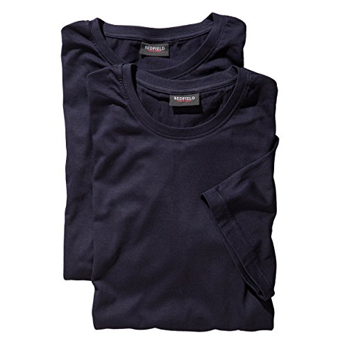 Redfield Doppelpack T-Shirt dunkelblau Übergröße, XL Größe:3XL von Redfield