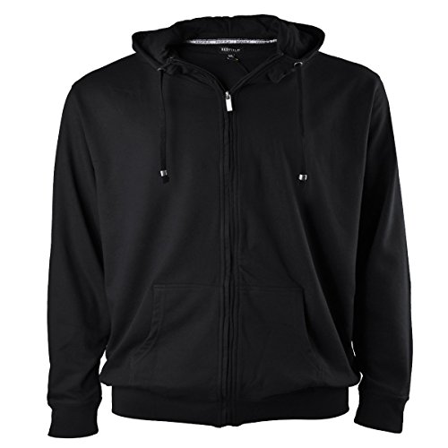 Redfield Übergrößen Sweatjacke Herren schwarz, Größe:8XL von Redfield