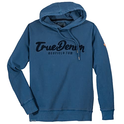 Redfield Kapuzen-Sweatshirt Übergröße blau True Denim, Größe:6XL von Redfield