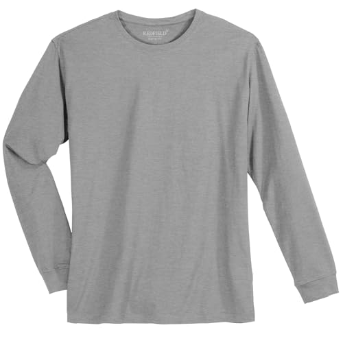 Redfield Langarmshirt grau Melange Übergröße, Größe:6XL von Redfield