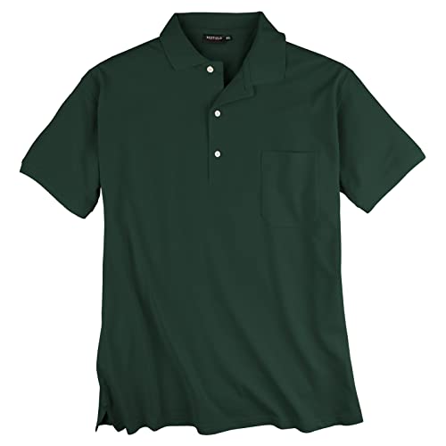 Redfield Piqué Poloshirt XXL dunkelgrün Brusttasche, Größe:8XL von Redfield