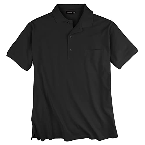 Redfield Poloshirt Piqué Übergröße schwarz, XL Größe:2XL von Redfield