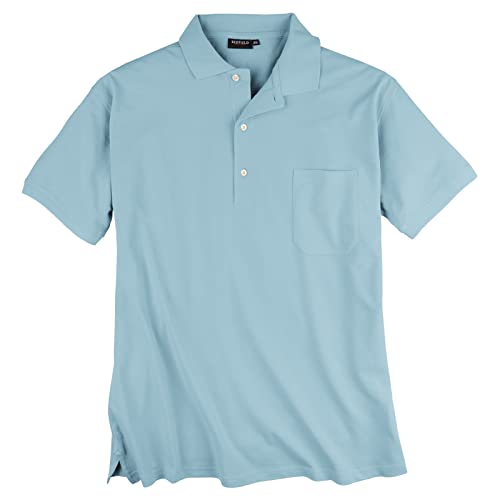 Redfield Poloshirt Übergröße hellblau Piqué, XL Größe:4XL von Redfield