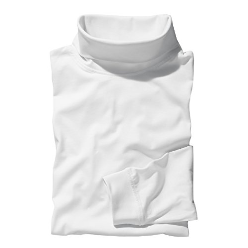 Redfield Rollkragen-Langarmshirt Roy weiß Übergröße, Größe:2XL von Redfield