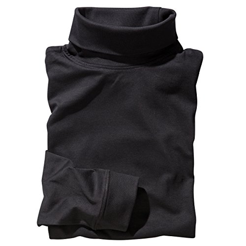 Redfield Schwarzes Rollkragen-Langarmshirt Übergröße, Größe:6XL von Redfield