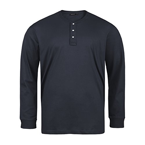 Redfield Serafino Langarmshirt Übergröße Navy, Größe:6XL von Redfield