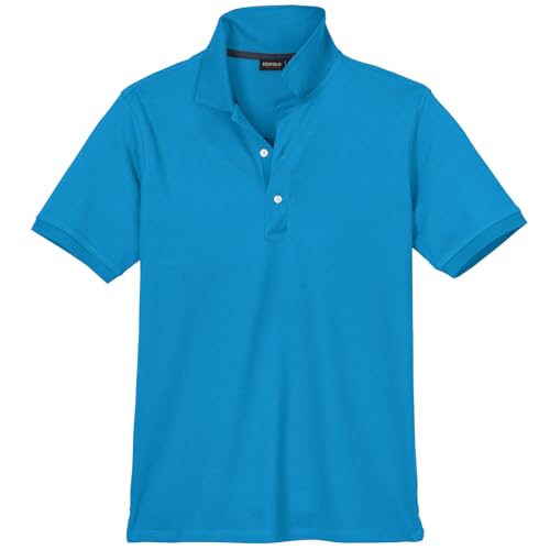 Redfield Stretch-Poloshirt Übergröße türkisblau Liam, Größe:6XL von Redfield