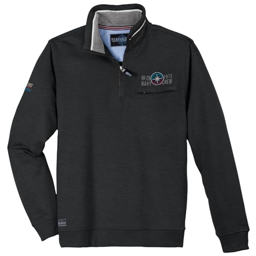 Redfield Sweat-Troyer XXL maritim anthrazit Melange, Größe:3XL von Redfield