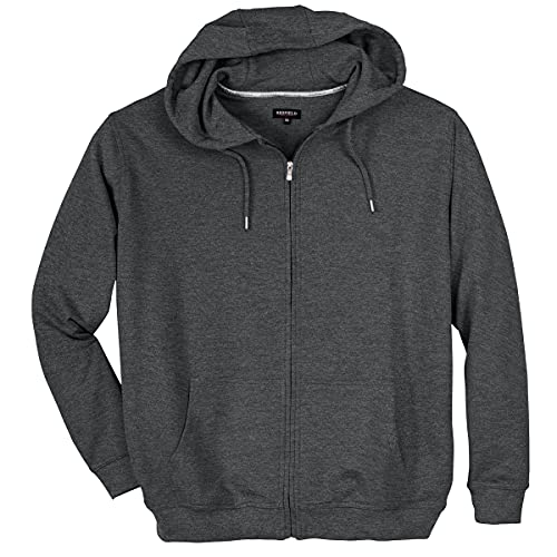 Redfield Sweatjacke Übergröße anthrazit Melange, Größe:8XL von Redfield