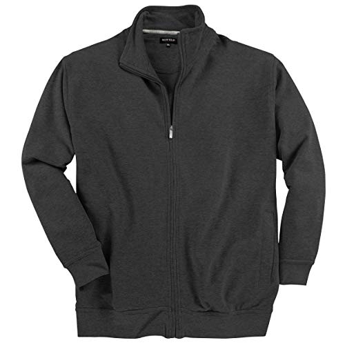 Redfield Sweatjacke anthrazit Melange Übergröße, Größe:3XL von Redfield