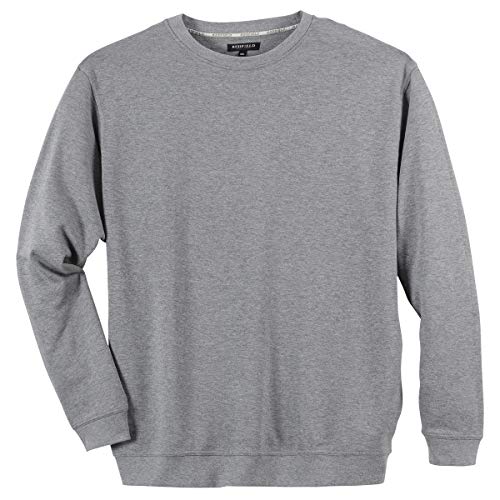 Redfield Sweatshirt hellgrau Melange Übergröße, Größe:4XL von Redfield