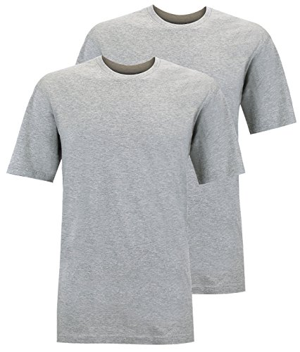 Redfield Doppelpack T-Shirt Übergröße grau Melange, Größe:6XL von Redfield