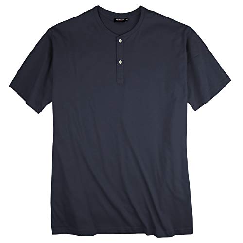 Redfield T-Shirt Navy mit Knopfleiste Übergröße, XL Größe:3XL von Redfield