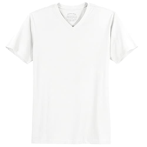 Redfield T-Shirt V-Neck Quentin weiß Übergröße, Größe:2XL von Redfield