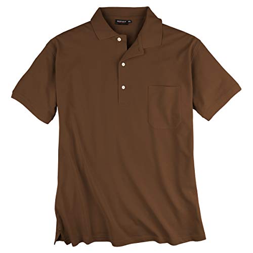 Redfield Übergrößen Piqué Poloshirt braun, Größe:7XL von Redfield