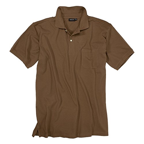 Redfield Übergrößen Piqué Poloshirt braun, Größe:10XL von Redfield