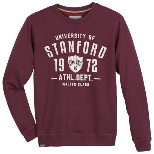 Redfield Übergrößen Sweatshirt Stanford weinrot, Größe:5XL von Redfield