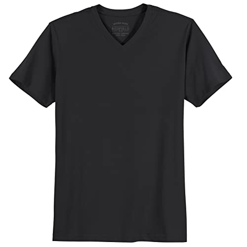 Redfield XXL T-Shirt schwarz V-Neck Quentin, Größe:4XL von Redfield