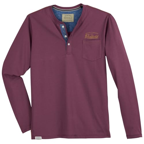 Redfield modisches Henley-Longsleeve Übergröße von Redfield
