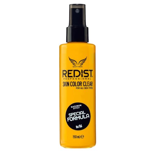 REDIST Skin Color Clear Haarfarbenentferner Spray 150 ml | Reinigungsmittel für Haarfärbemittel für alle Hauttypen | Hautfleckenentferner für Haarfarbe von Redist