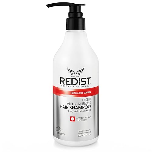 Redist Anti-Hairloss Shampoo 500ml | Anti-Haarverlust Shampoo | Effektiv gegen Haarausfall | Stärkend, Regenerierend, Wachstumsfördernd | Behandlung für Haar-Wachstum für Damen & Herren von Redist