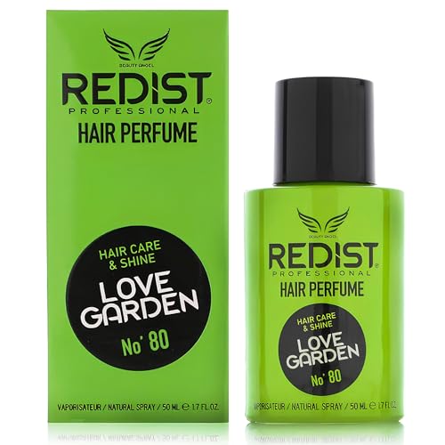 Redist Hair Perfume LOVE GARDEN No.80 - Haarparfüm für Frauen - mit Langanhaltendem Duft - Neutralisiert Unangenehme Gerüche - 50 ml Spray - für Haarpflege und Glanz jeden Tag - Leave-in-Spray von Redist