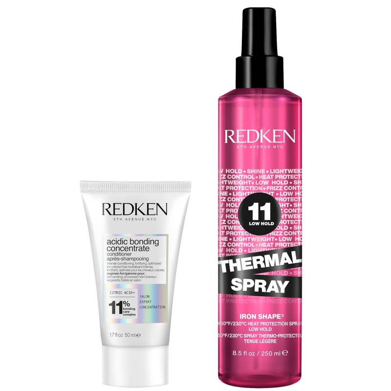 Redken Acidic Bonding Concentrate Conditioner and Thermal Spray Heat Protection Bundle for Healthy Looking Hair von Redken