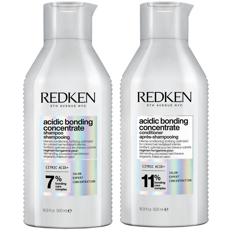 Redken Acidic Bonding Concentrate Shampoo and Conditioner 500ml Bond Repair Supersize Bundle von Redken
