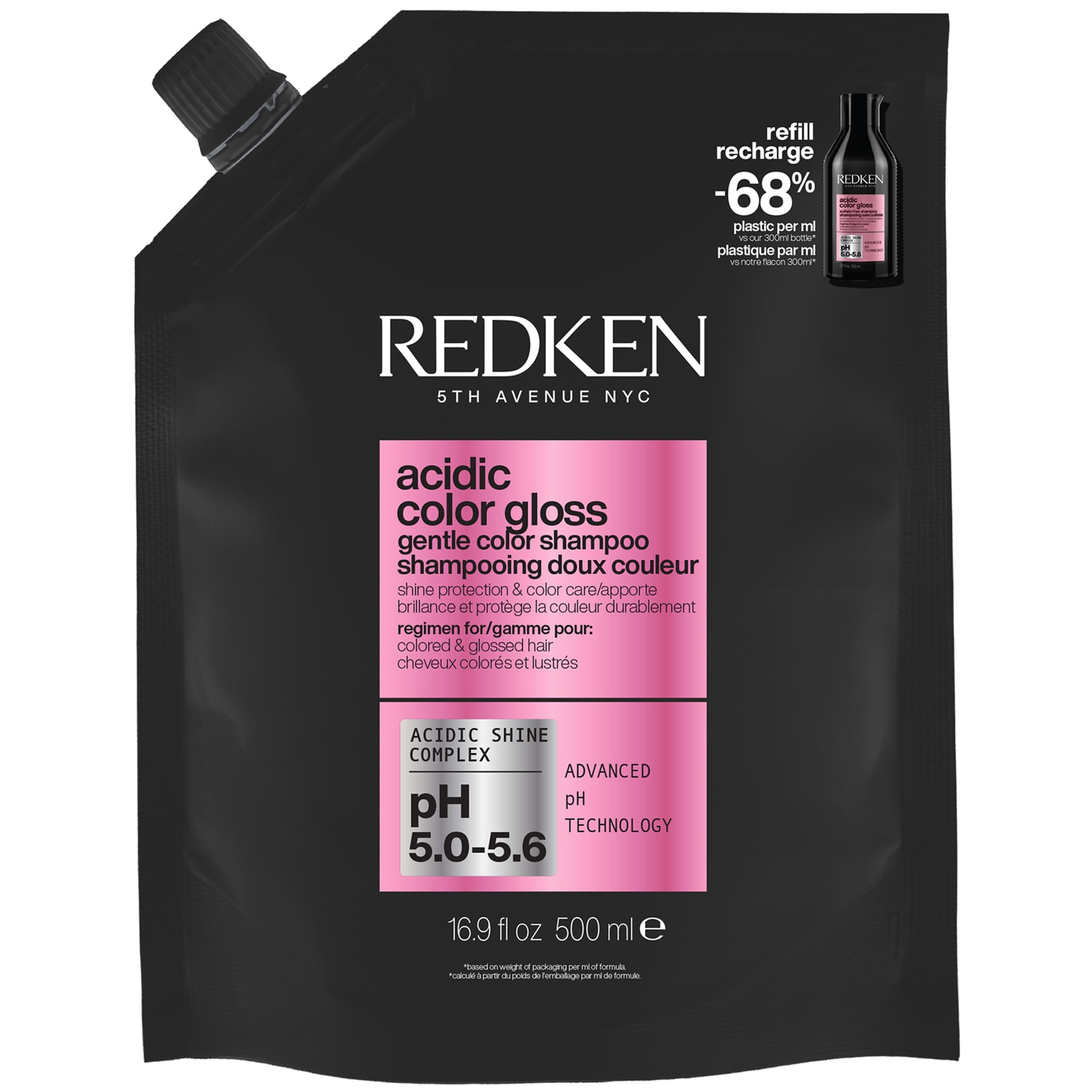 Redken Acidic Color Gloss Shampoo Refill Pouch 500ml von Redken