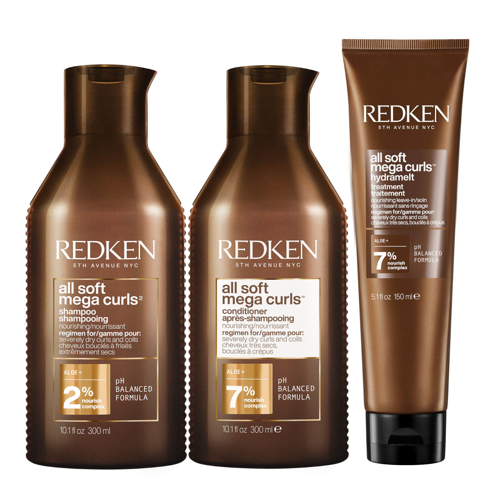 Redken All Soft Mega Curl Intense Hydrating and Nourishing Routine Set for Curly and Coily Hair von Redken