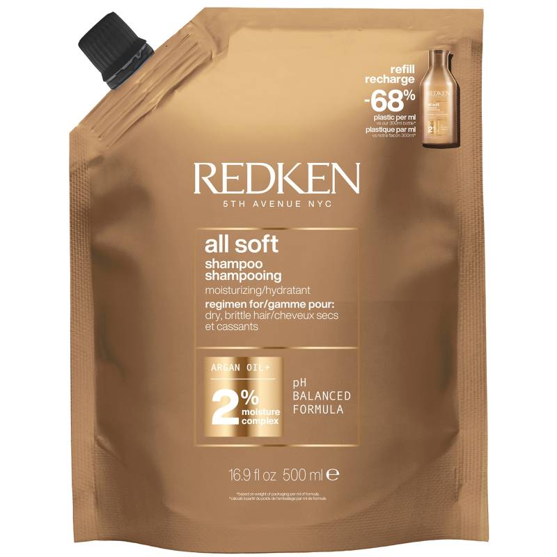 Redken All Soft Shampoo Refill Pouch 500ml von Redken