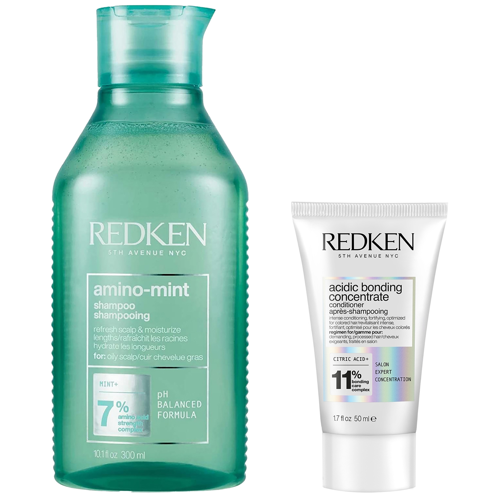Redken Amino Mint Scalp Cleansing for Greasy Hair Shampoo and Acidic Bonding Concentrate Conditioner Bundle Redken Amino Mint Scalp Cleansing for Greasy Hair Shampoo and Acidic Bonding Concentrate Conditioner Bundle von Redken