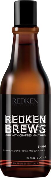 Redken Brews 3-in-1 Shampoo 300 ml von Redken