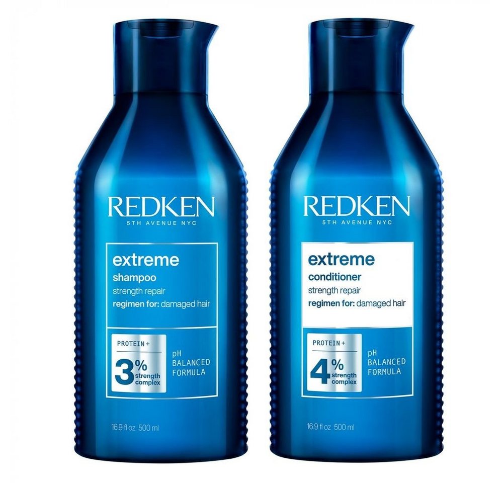 Redken Haarpflege-Set Extreme Set Shampoo 500 ml + Conditioner 500 ml von Redken