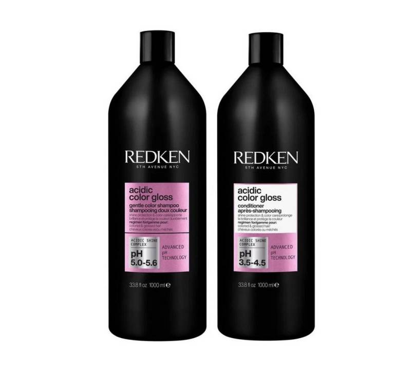 Redken Haarpflege-Set Redken Acidic Color Gloss Shampoo + Conditioner 1000ml, 2-tlg. von Redken
