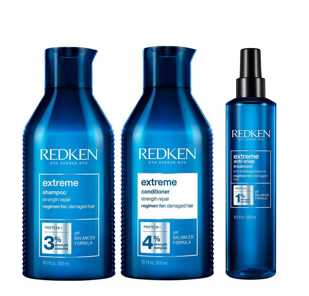 Redken Haarpflege-Set Redken Extreme Set: Shampoo + Conditioner + Anti-Snap, 3-tlg. von Redken
