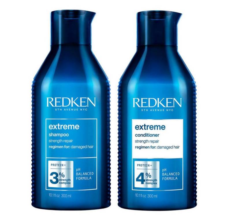 Redken Haarpflege-Set Redken Extreme Shampoo 300 ml + Conditioner 300 ml Set, 2-tlg. von Redken