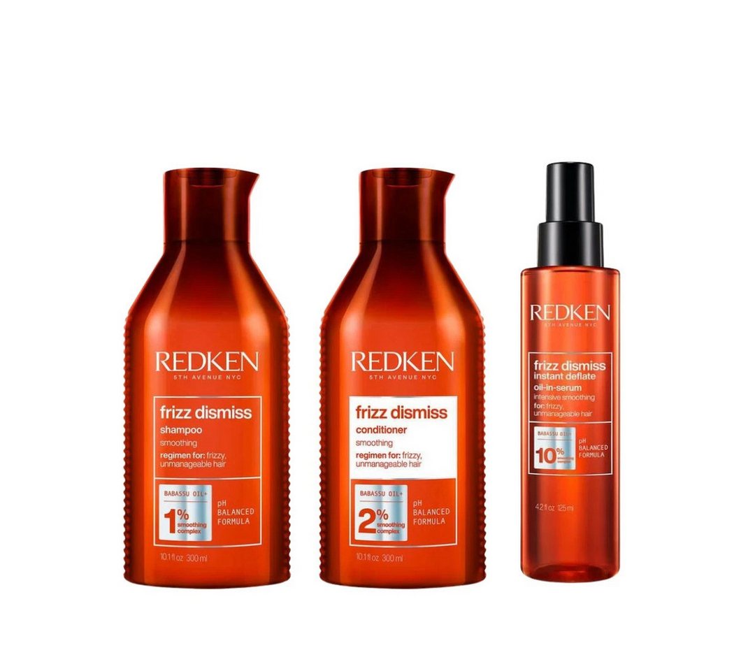 Redken Haarpflege-Set Redken Frizz Dismiss Anti-Frizz Pflegeset, 3-tlg. von Redken