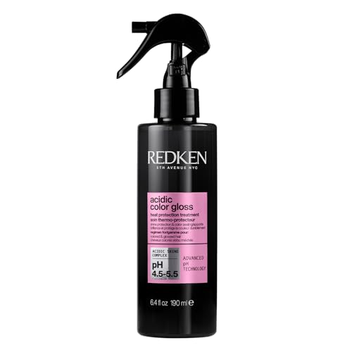 Redken Leave-In Spray für Farberhalt, Glanz und Hitzeschutz bis zu 230°C bei gefärbtem Haar, Power Glanz für bis zu 3 Tage, Schutzschild-Technologie, Acidic Color Gloss Leave-In, 190 ml von Redken