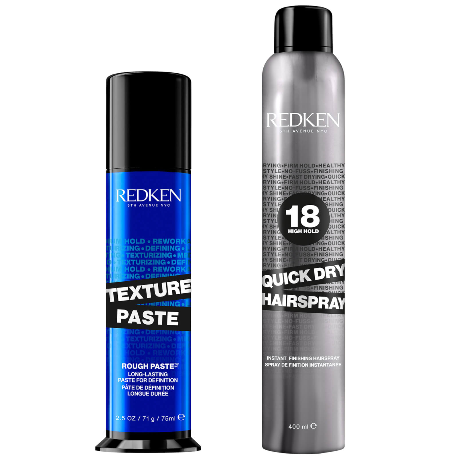 Redken Styling Texture Paste and Quick Dry Hair Spray Bundle von Redken