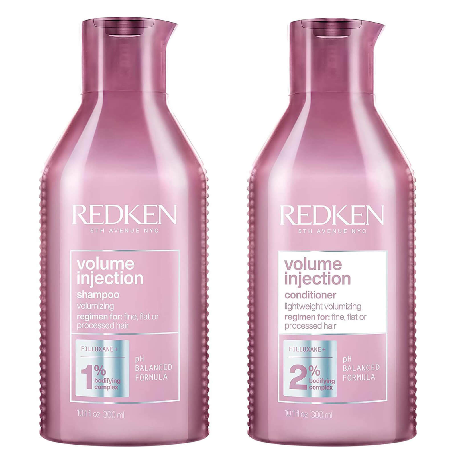 Redken Volume Injection Shampoo 300ml and Volume Injection Conditioner 250ml Duo von Redken