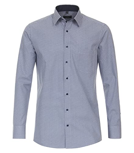Redmond Businesshemd Druck Comfort Fit 10 blau M von Redmond