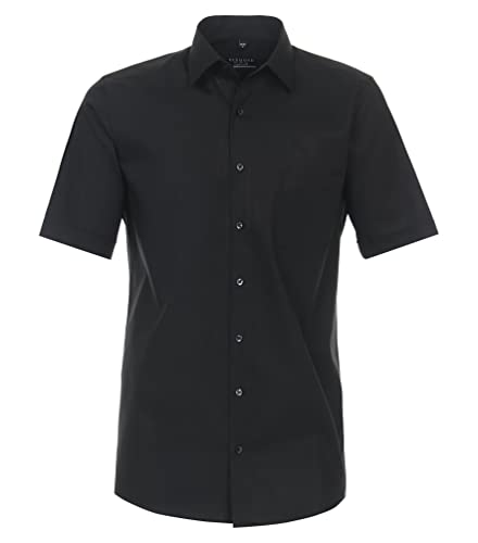 Redmond Businesshemd Kurzarm Uni Comfort Fit 90 schwarz M von Redmond