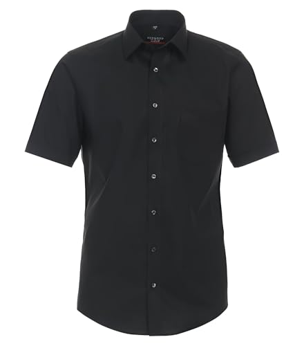 Redmond Businesshemd Kurzarm Uni Body Cut 90 schwarz XXL von Redmond