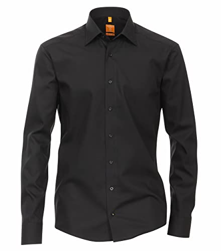 Redmond Businesshemd Uni Modern Fit 90 schwarz S von Redmond