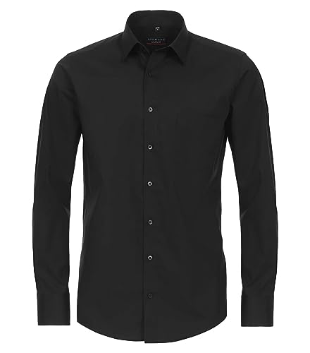 Redmond Businesshemd Uni Body Cut Schwarz XXL von Redmond