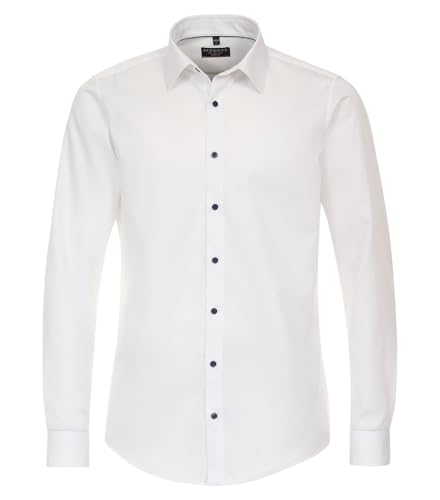 Redmond Businesshemd Uni Slim Fit 0 Weiss S von Redmond