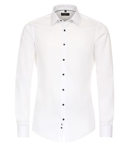 Redmond Businesshemd Uni Slim Fit 01 Weiss L von Redmond