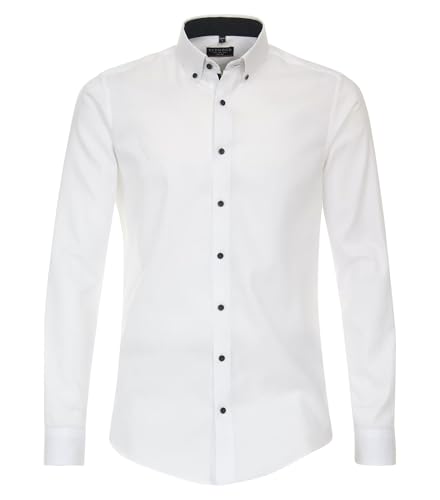 Redmond Businesshemd Uni nah Slim Fit 0 Weiss XXL von Redmond