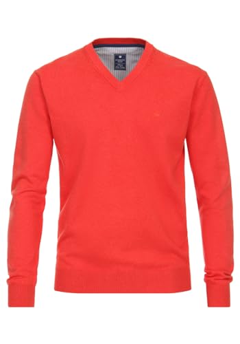 Redmond Casual Pullover V-Ausschnitt orangerot Größe X4L von Redmond